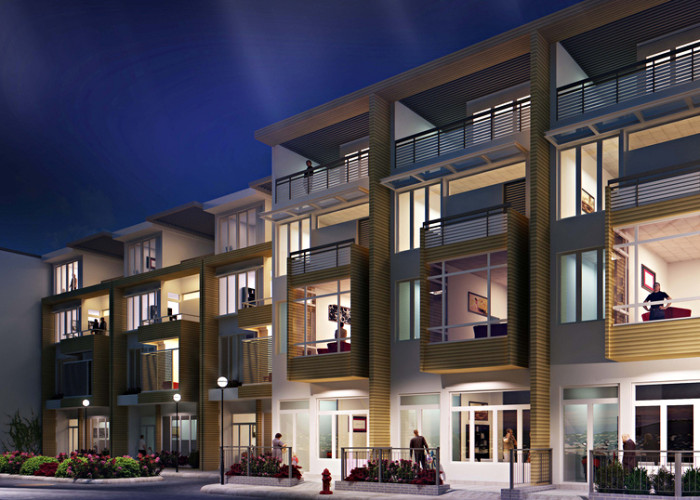 RS Night Town House rendering.